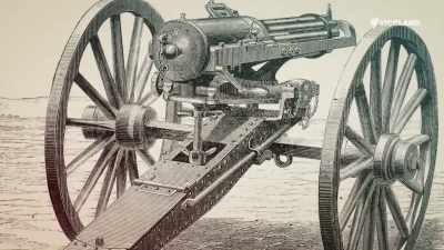 The Gatling Gun with its six
rotating barrels had been declared - Guns That Changed The Game