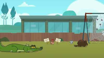 The gator's a real softie,
but uh, - Total DramaRama