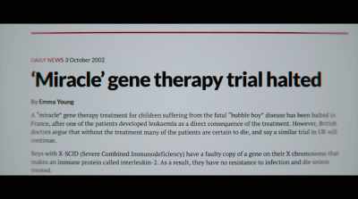The gene went into
the wrong place - Human Nature