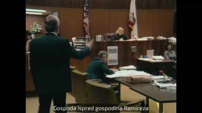 The gentleman in front of Mr. Ramirez - Night Stalker: The Hunt for a Serial Killer