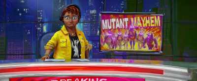 The giant monster is bad - Teenage Mutant Ninja Turtles: Mutant Mayhem