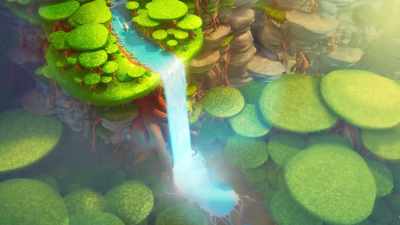 The giant Tenoo tree must be that way. - Star Wars: Young Jedi Adventures