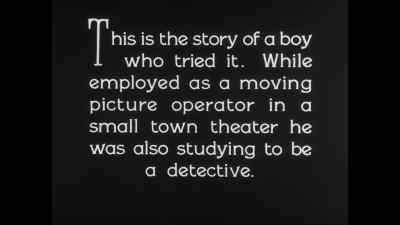 The girl in the case. - Sherlock Jr