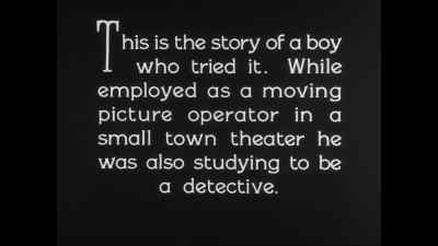 The girl's father had
nothing to do so... - Sherlock Jr