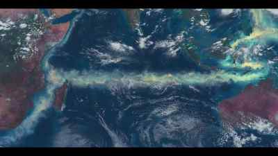 The global ocean current surges west, - Our Oceans