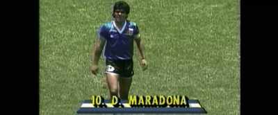 The goal was scored with his hand... - The Hand of God