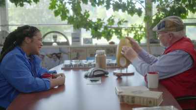 The grain contains a germ,
which is right here, - What Am I Eating? With Zooey Deschanel