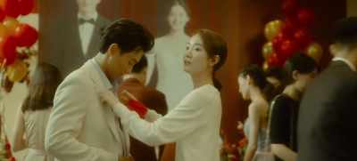 The groom is getting cocky, - Love Will Tear Us Apart