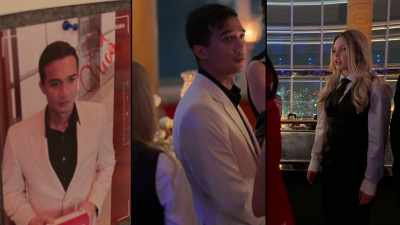 The guy in the white jacket at Table 5,
what is he eating and drinking? - The Mole