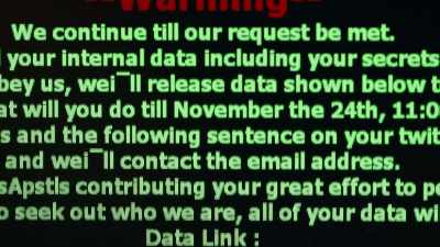 The hackers launched malware,
or malicious software, - Cyberwar
