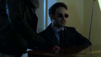 The hammer's ruffling something
before it hits the string here. Here. - Marvel's The Defenders