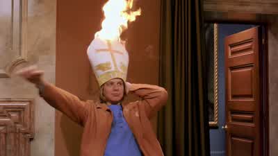 Cooper the hat The hatThe hat is on fireWe don't need no water let the motherI'm not kidding Look - EuroTrip