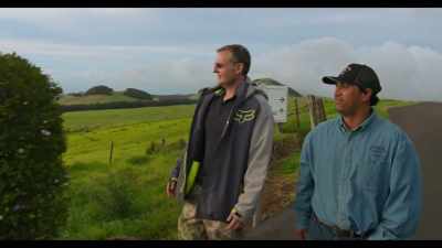 The head ranch hand, Jesse,
is showing me around - Somebody Feed Phil