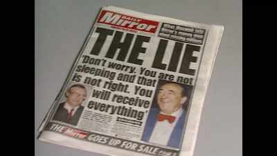 -The headlines were
"Maxwell is a crook." - Prince Andrew: Banished