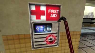 The health dispenser, the crowbar
when it's hitting different things, - FPS: First Person Shooter