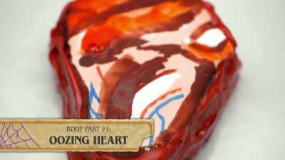  The heart, when you break
 into it, - Halloween Cookie Challenge