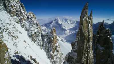 The high mountains are continuously
frozen for half the year. - Frozen Planet II