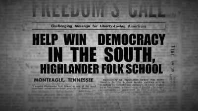 -The Highlander Folk School
is trying to build a program - The Rebellious Life of Mrs. Rosa Parks