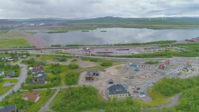 The historic station has been
replaced by a temporary one - Secrets of the Railways