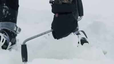 The holes are eight inches across, - Wild Nordic