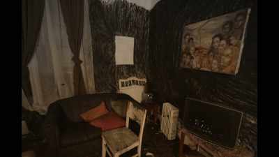 The house is burning. - The Wolf House