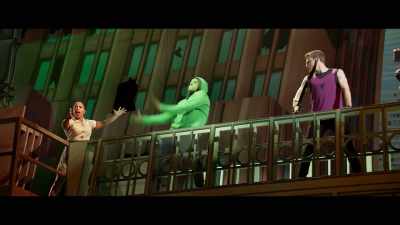 The Hulk is incredible, smashing things up - Hawkeye