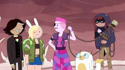The ice-magic-created clouds
will clear, - Adventure Time: Fionna & Cake