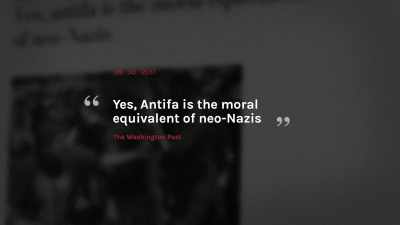 The idea that there's a substantial
radical left in the U.S. - Alt-Right: Age of Rage