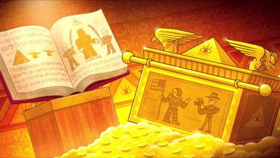 The Illuminati's plan for
world domination all laid out. - Teen Titans Go!