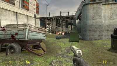 The inclusion of physics changed
everything about fps puzzle design. - FPS: First Person Shooter