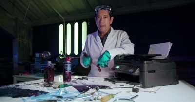 The ink has to survive being vaporized, - White Rabbit Project