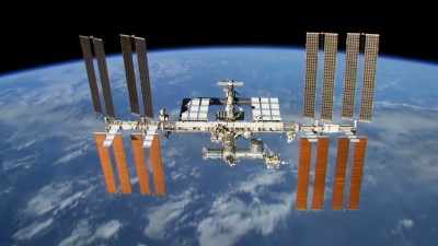 The International Space Station, or ISS, - Snoopy in Space