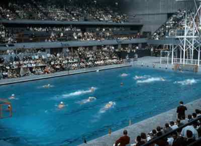 The Italians whose speed and skill is well matched by the Dutch team - XIVth Olympiad: The Glory of Sport
