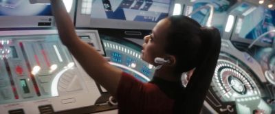 The jamming signal's gone.
Transport abilities are reestablished. - Star Trek