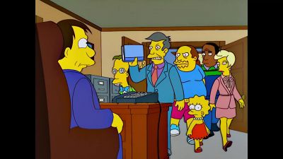 -The jig is up, Quimby.
-Oh, God. - The Simpsons