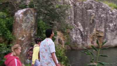 The key isn't at the waterfall.
The waterfall is the key. - Rock Island Mysteries