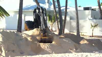 The kids love it as a sand
mountain, but I think - Island of Bryan