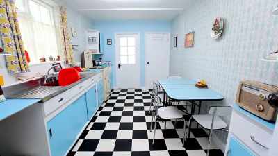 The kitchen has even expanded to reflect the average family - Back in Time for Dinner