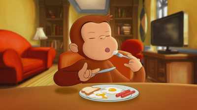 The knife can be used - Curious George: Royal Monkey