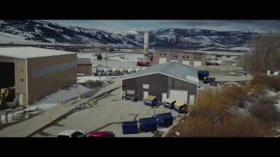 The Komatsu dozer
and the property. - Tread
