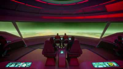 The Krill ship is continuing
weapons fire. - The Orville