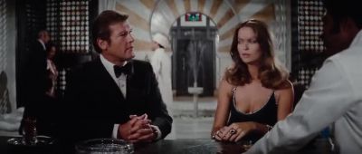 The lady will have a   Bacardi on the rocks - The Spy Who Loved Me
