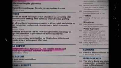 "THE LANCET" SAYS
THE PAPER WAS REVIEWED - The Pathological Optimist