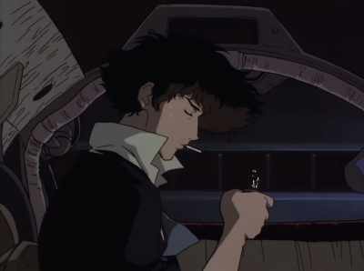 The landing wheels aren't retracting! - Cowboy Bebop