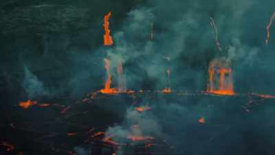 The lava's intensely hot,
roughly 2,000 degrees. - One Strange Rock