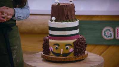 - The layers are all
perfectly done and even. - Baking It