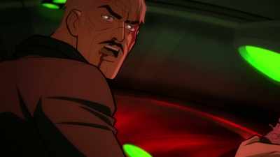 The leader,
the alien head honcho. - Justice League: Warworld