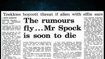 The leak about Spock's fate - The Center Seat: 55 Years of Star Trek