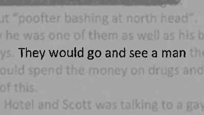 The letter
detailed there was - Never Let Him Go