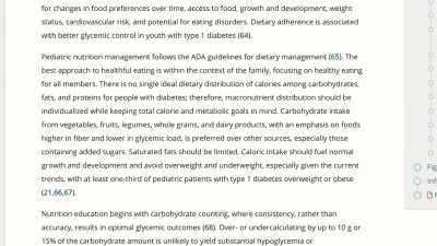 The Lifestyle Management
section notes, - The Diabetes Solution